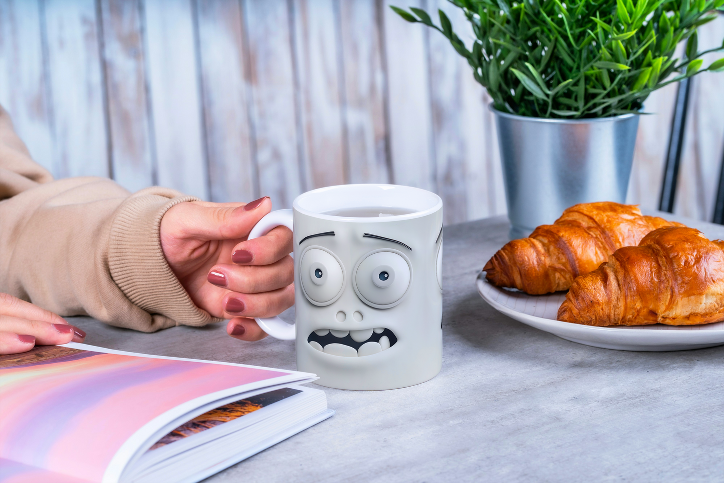 Sarcastic Face 3D Effect Mug