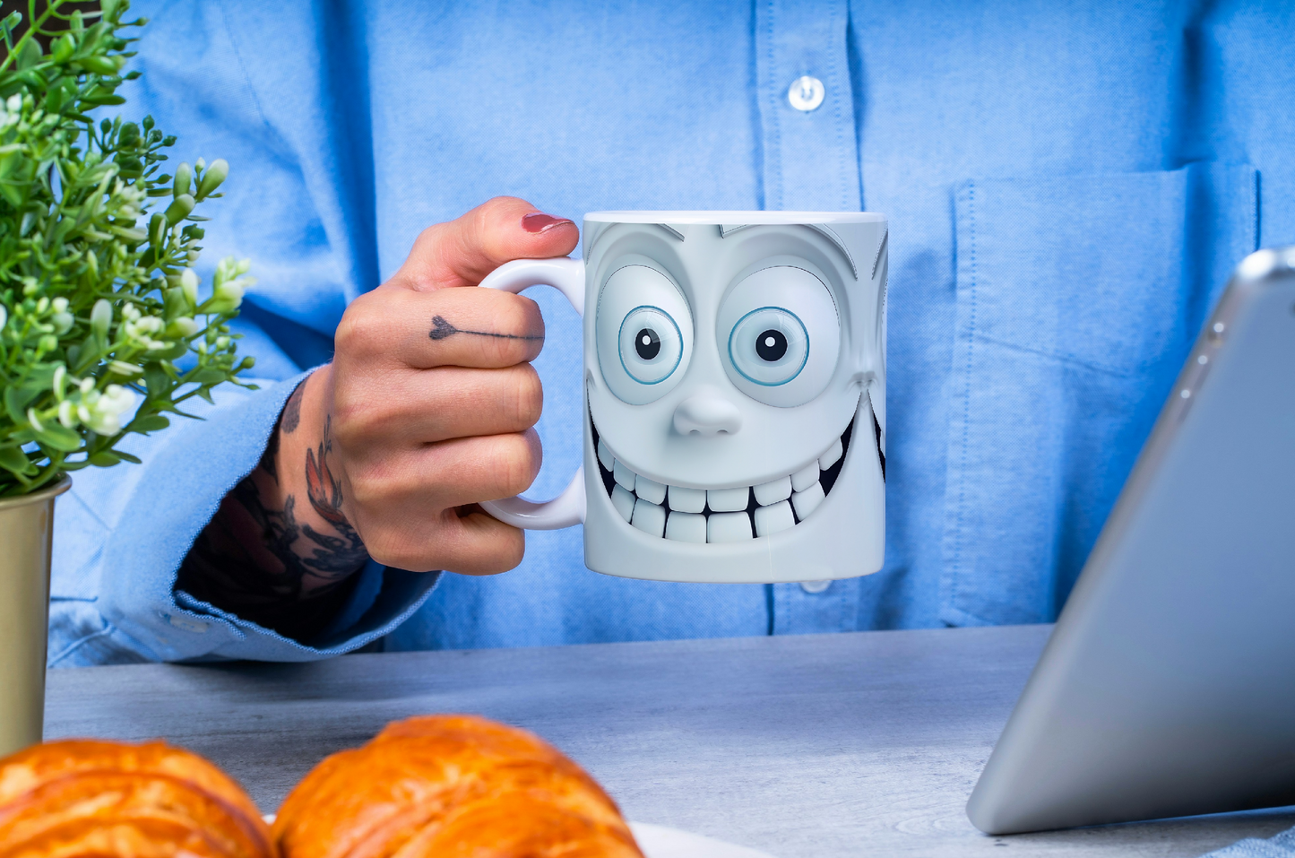 Sarcastic Face 3D Effect Mug