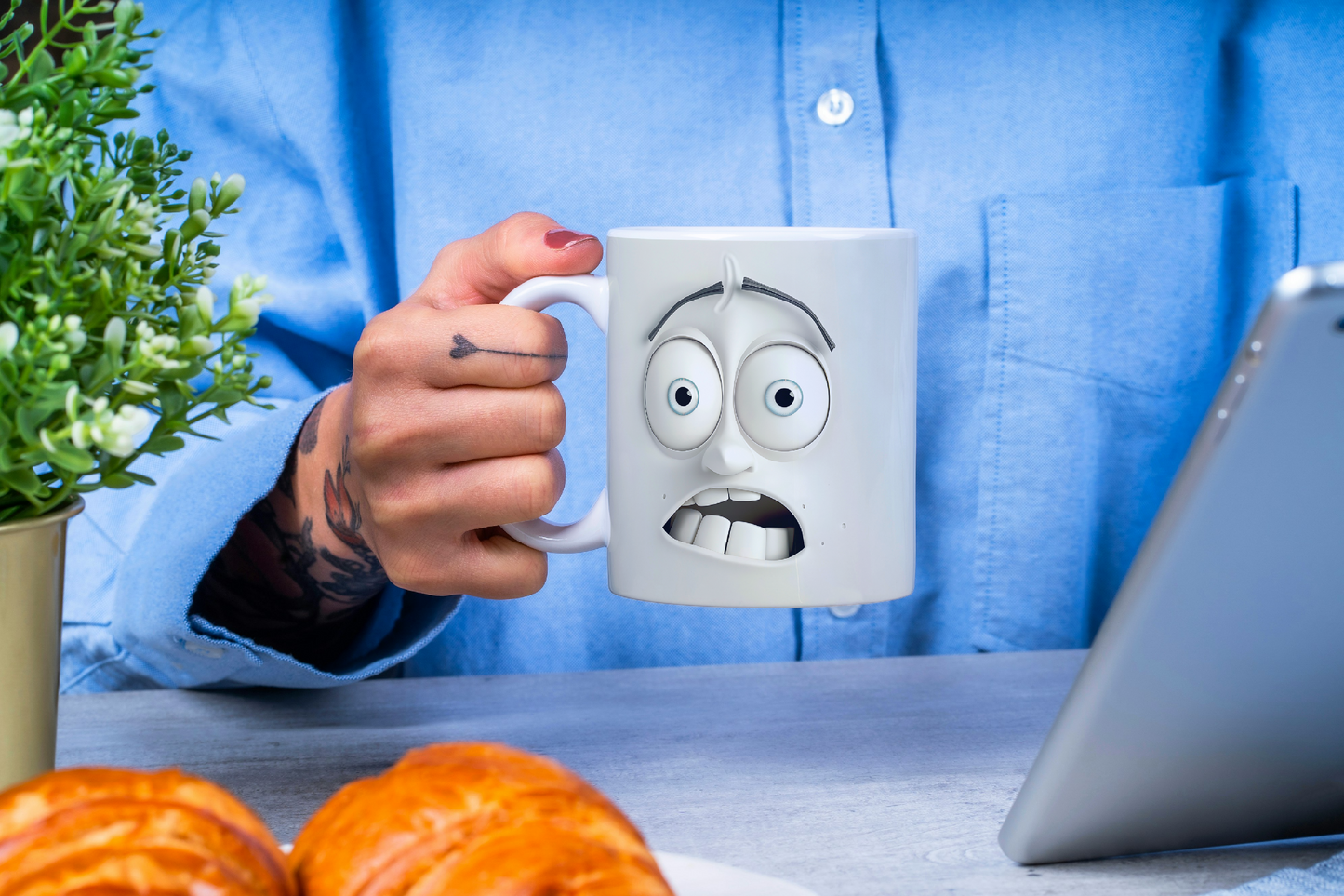 Sarcastic Face 3D Effect Mug