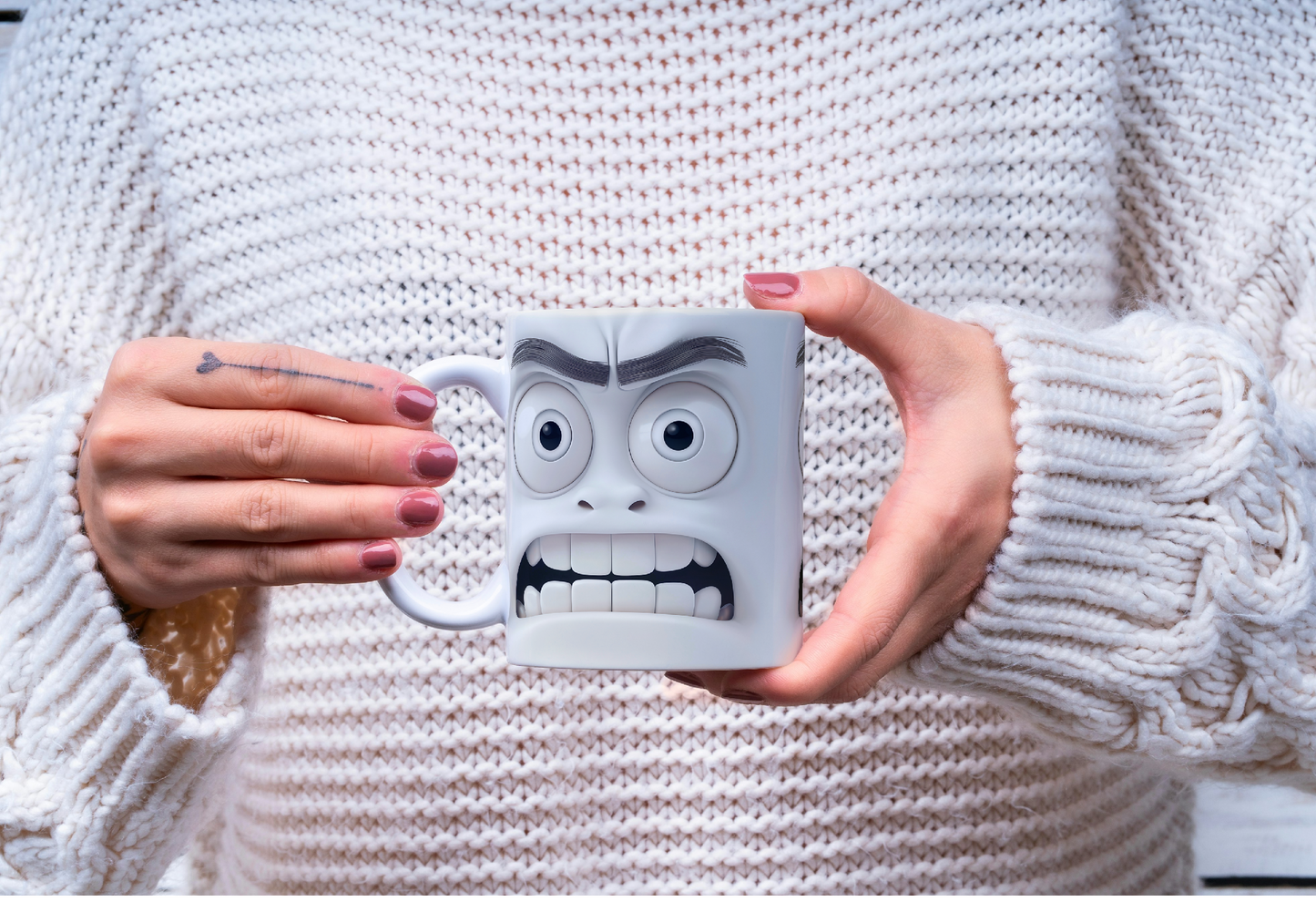Sarcastic Face 3D Effect Mug