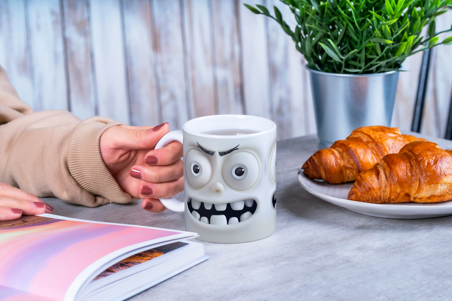 Sarcastic Face 3D Effect Mug