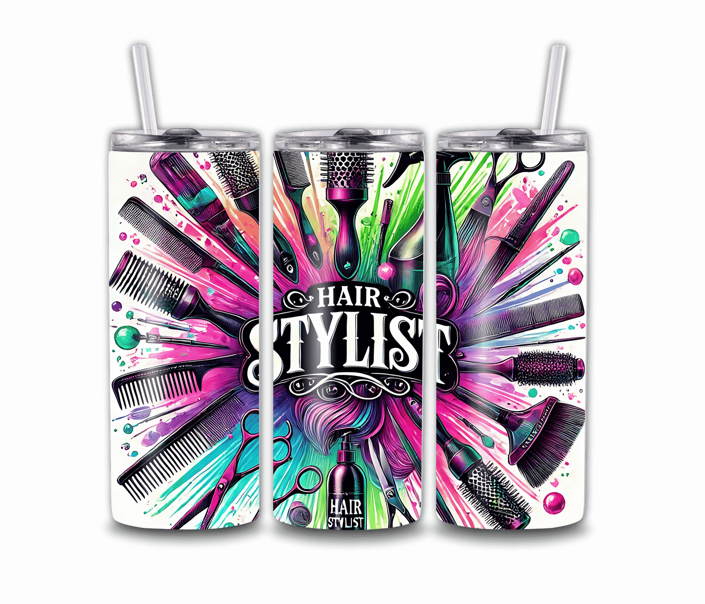 20oz Stylist Tumbler with Straw