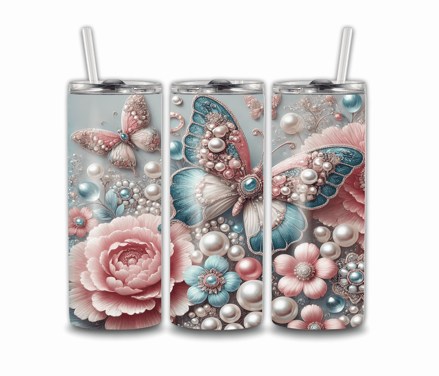 20oz Butterfly Tumbler