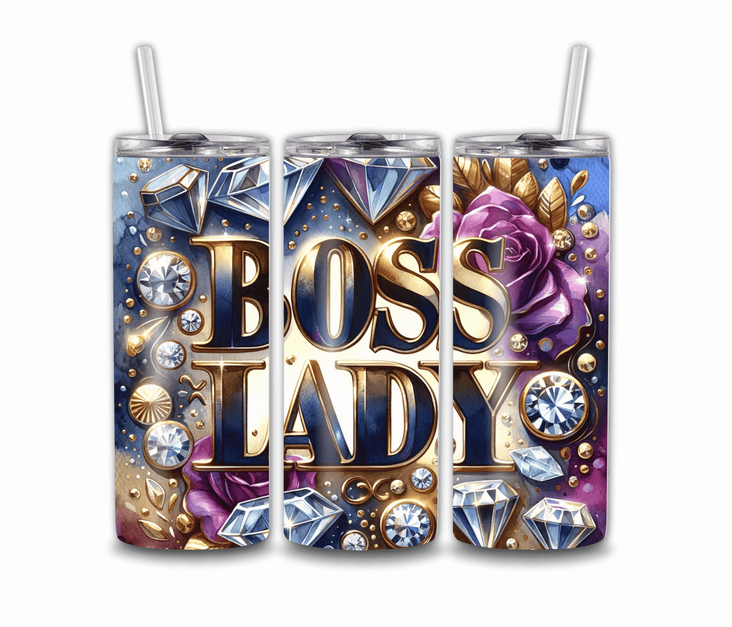 20oz Boss Lady Tumbler with Straw