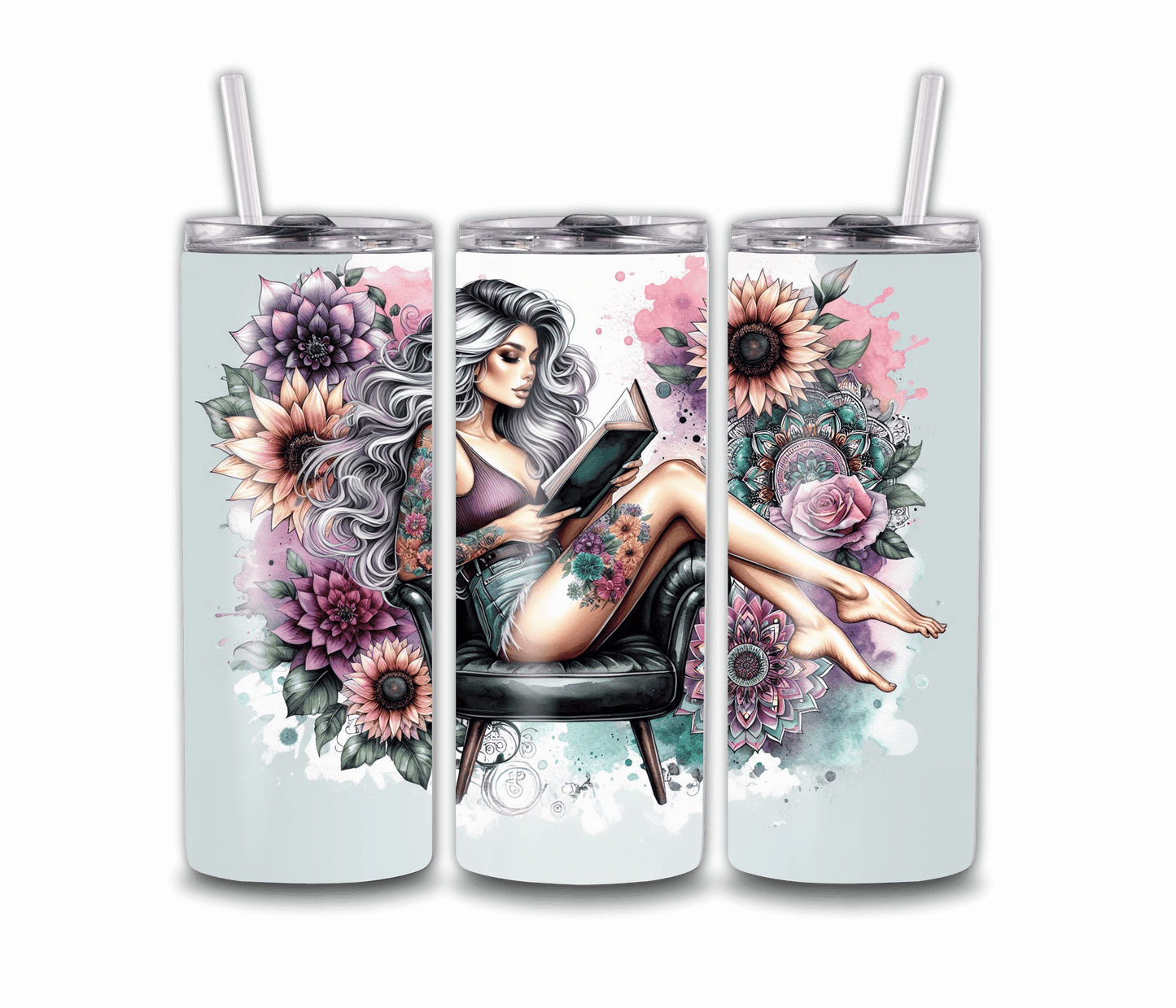 20oz Girl Power Tumbler with Straw