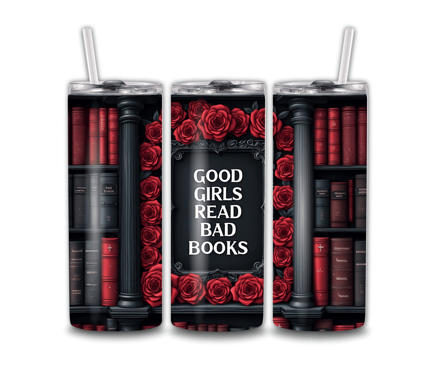 20oz Book Style Tumbler with Straw