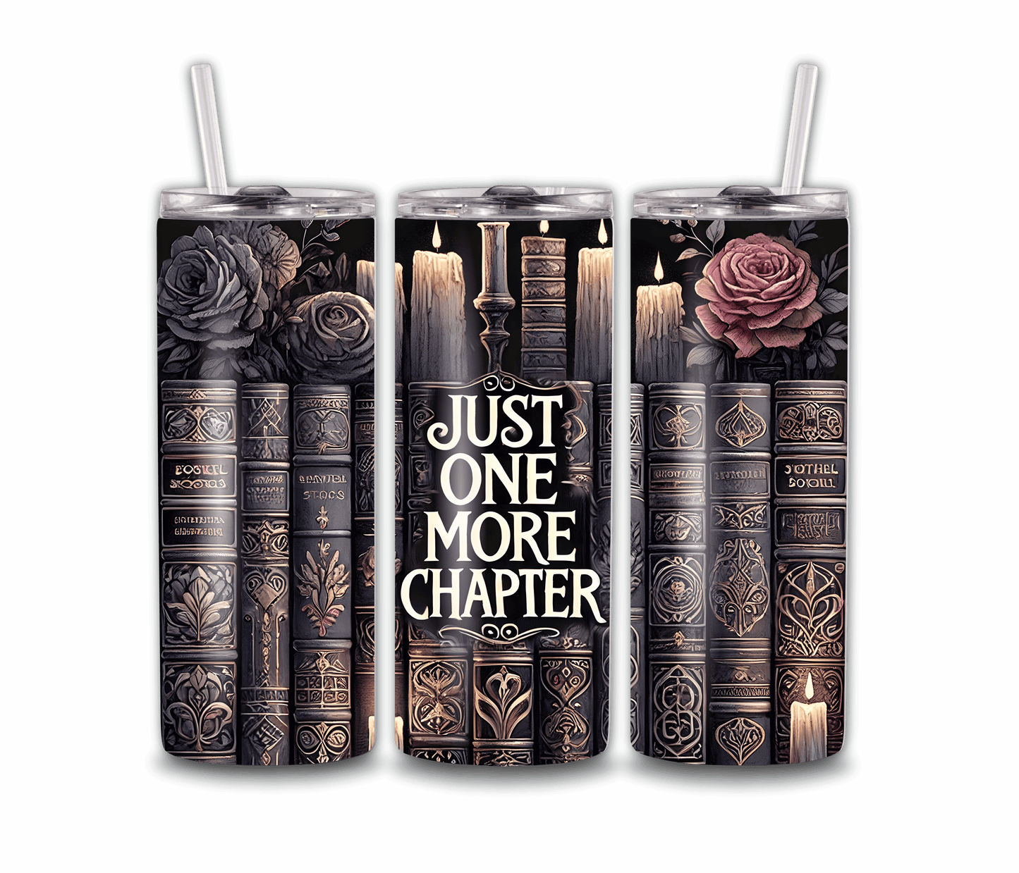 20oz Book Style Tumbler with Straw