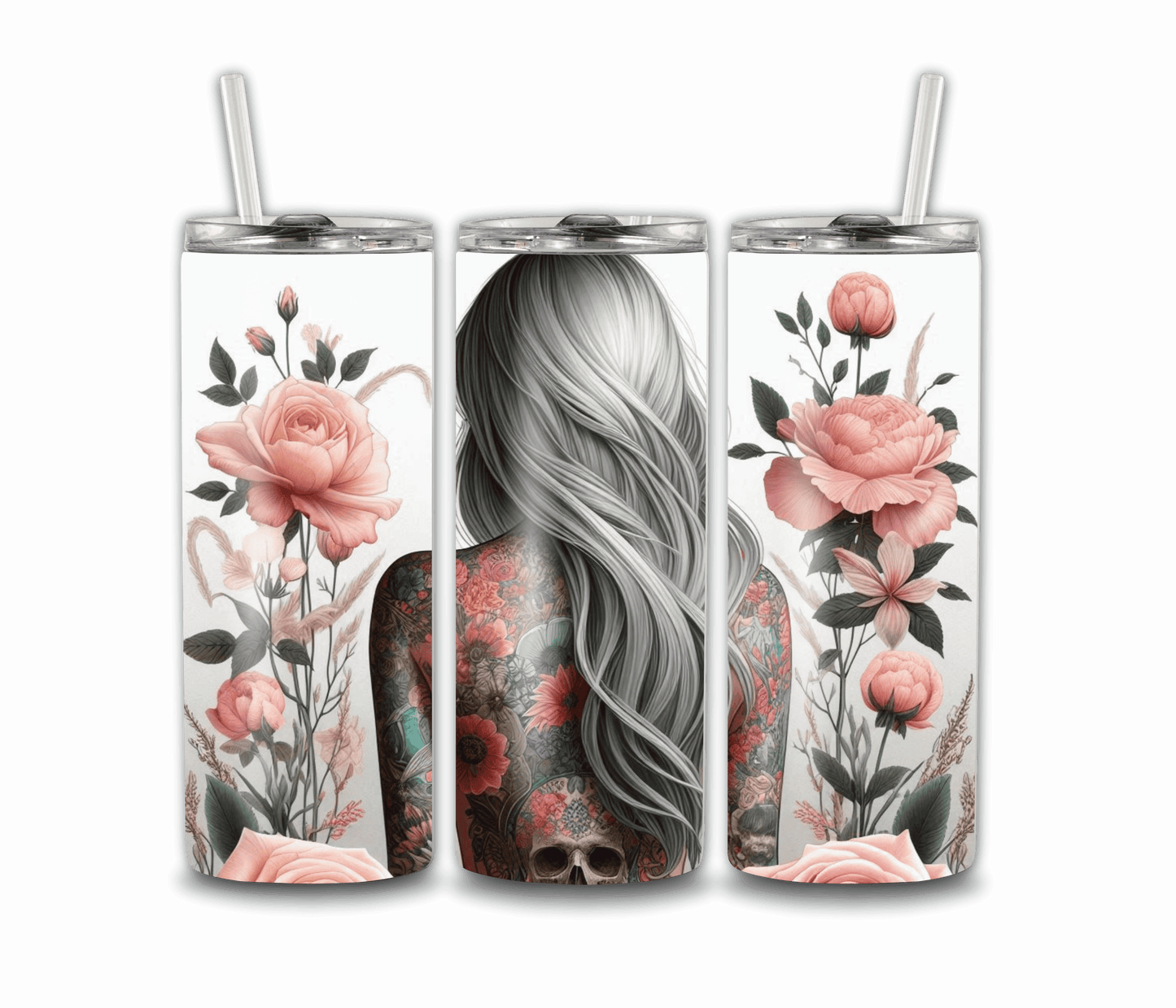 20oz Girl Power Tumbler with Straw