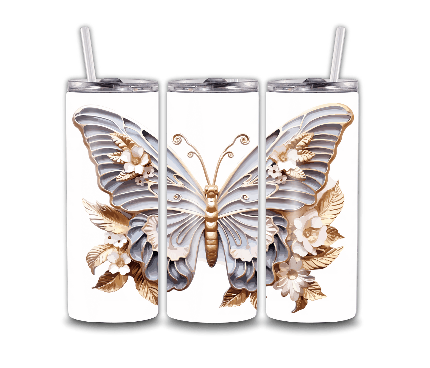 20oz Butterfly Tumbler