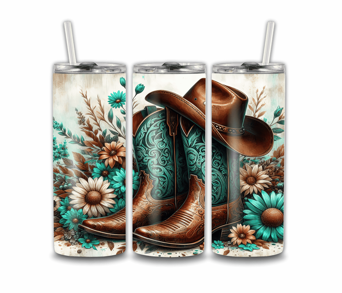 20oz Cowboy/Cowgirl Tumbler - Stainless Steel | Double-Walled Insulation
