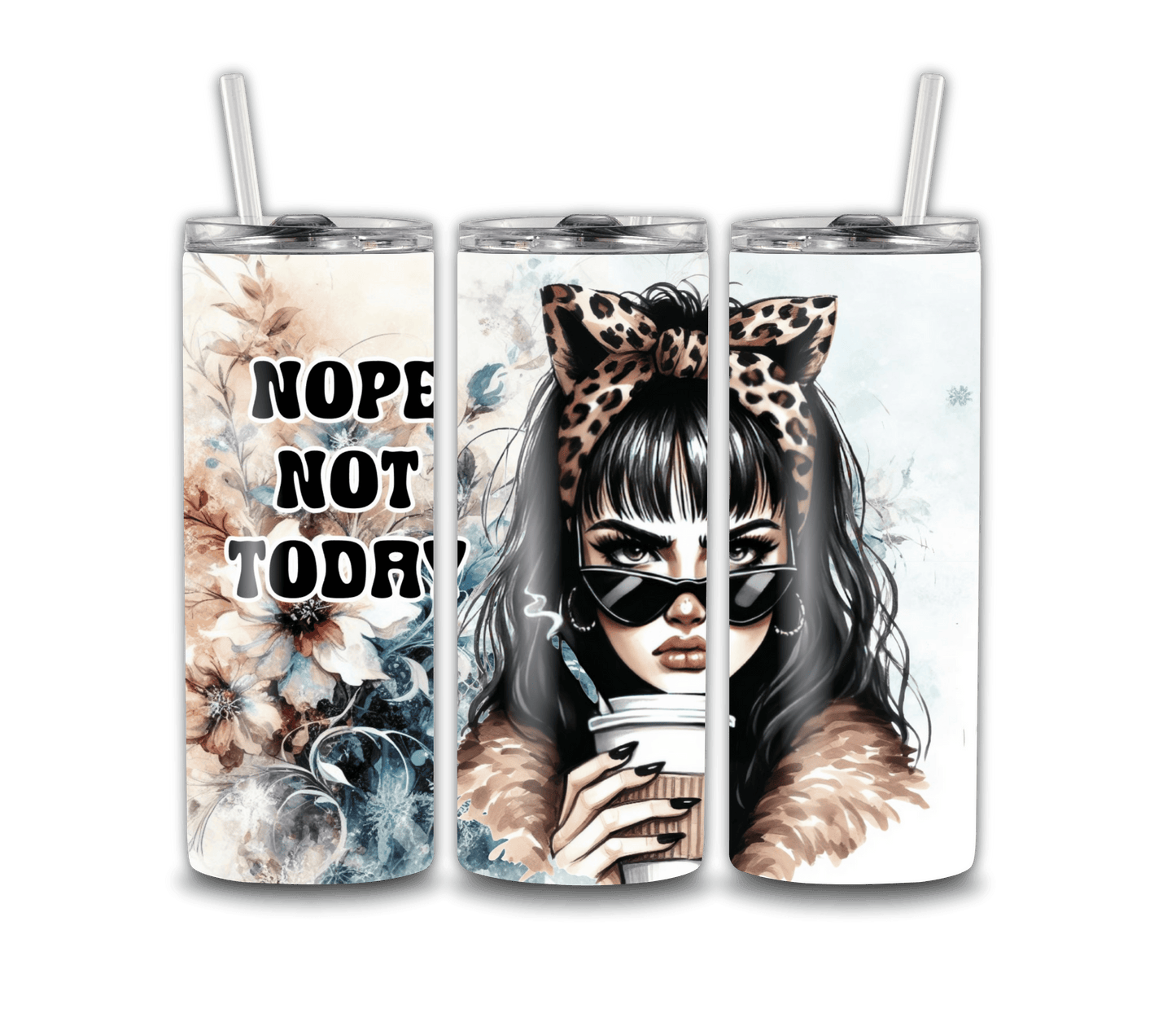 20oz Girl Power Tumbler with Straw