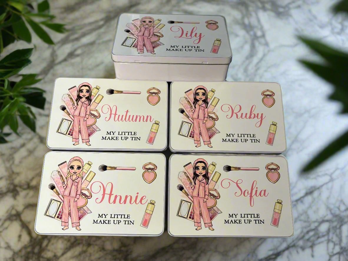 Personalised makeup tin