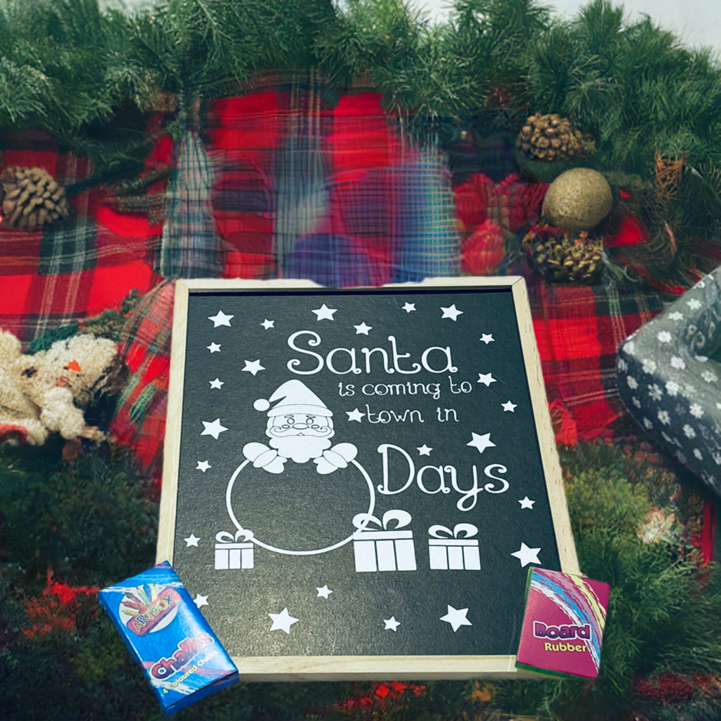 Christmas Countdown Chalkboard - Family Fun Activity |