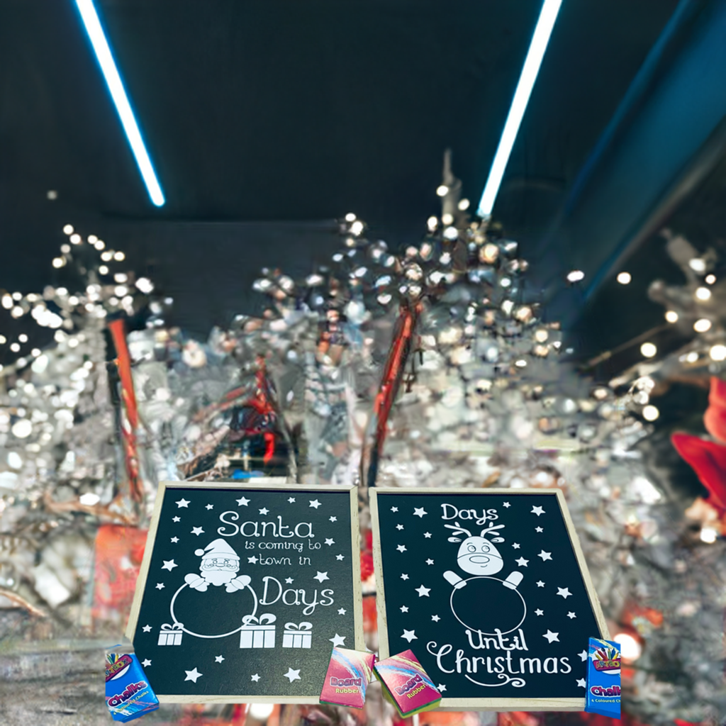 Christmas Countdown Chalkboard - Family Fun Activity |