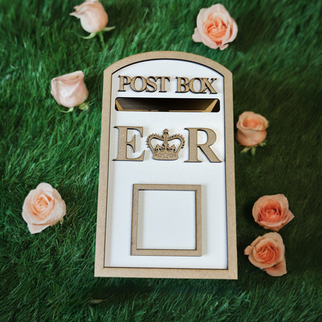 Wedding POST BOX White MDF Veneer Craft Kit Large Post Box, Weddings, Birthday