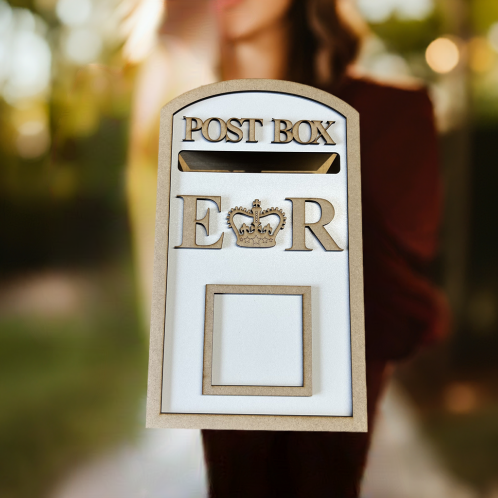 Wedding POST BOX White MDF Veneer Craft Kit Large Post Box, Weddings, Birthday
