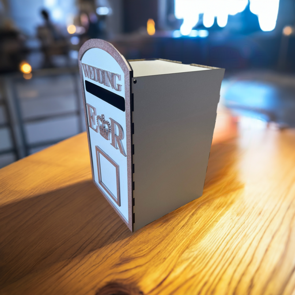 Wedding POST BOX White MDF Veneer Craft Kit Large Post Box, Weddings, Birthday