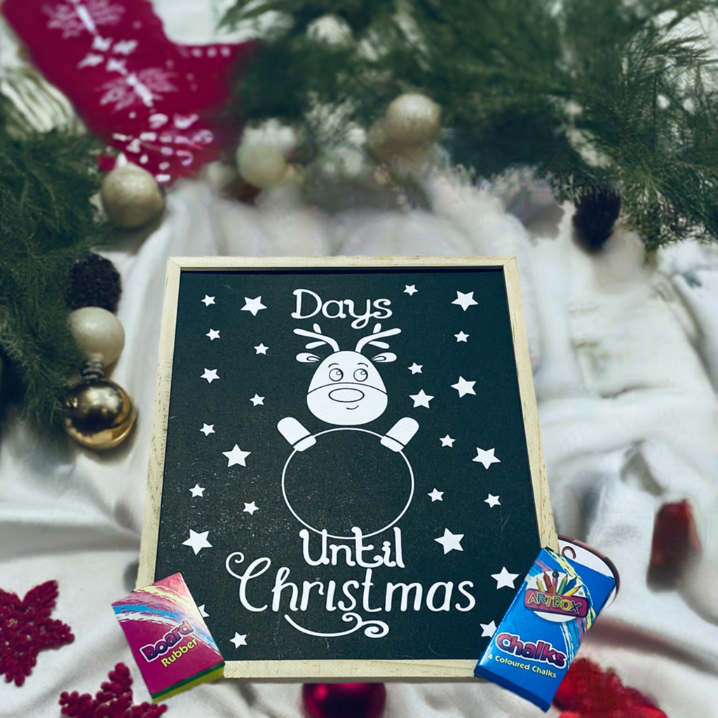 Christmas Countdown Chalkboard - Family Fun Activity |