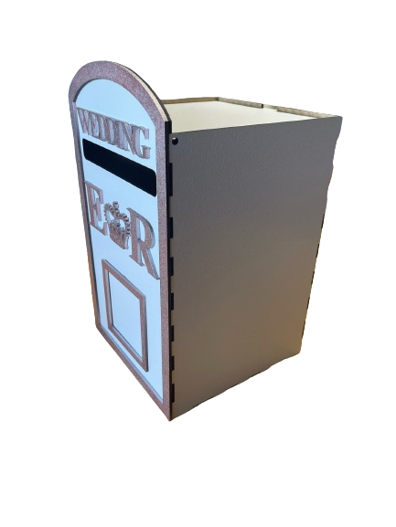 Wedding POST BOX White MDF Veneer Craft Kit Large Post Box, Weddings, Birthday