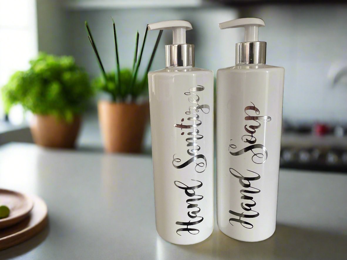250ml White Pump Bottle with Lotion pump