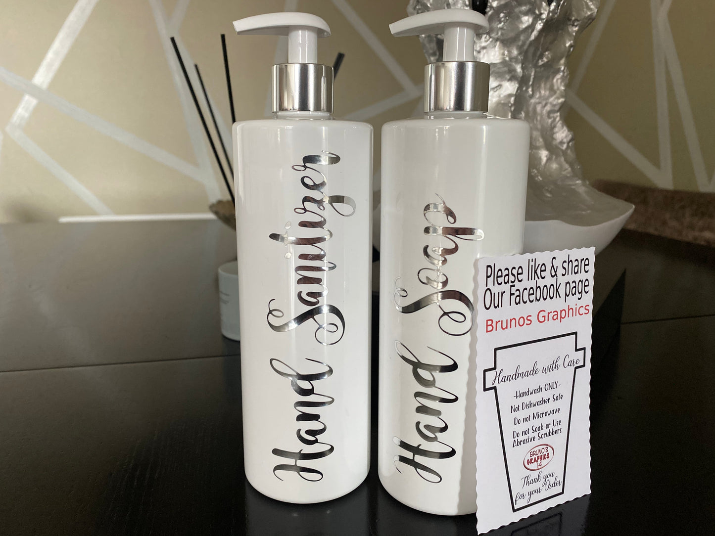 250ml White Pump Bottle with Lotion pump