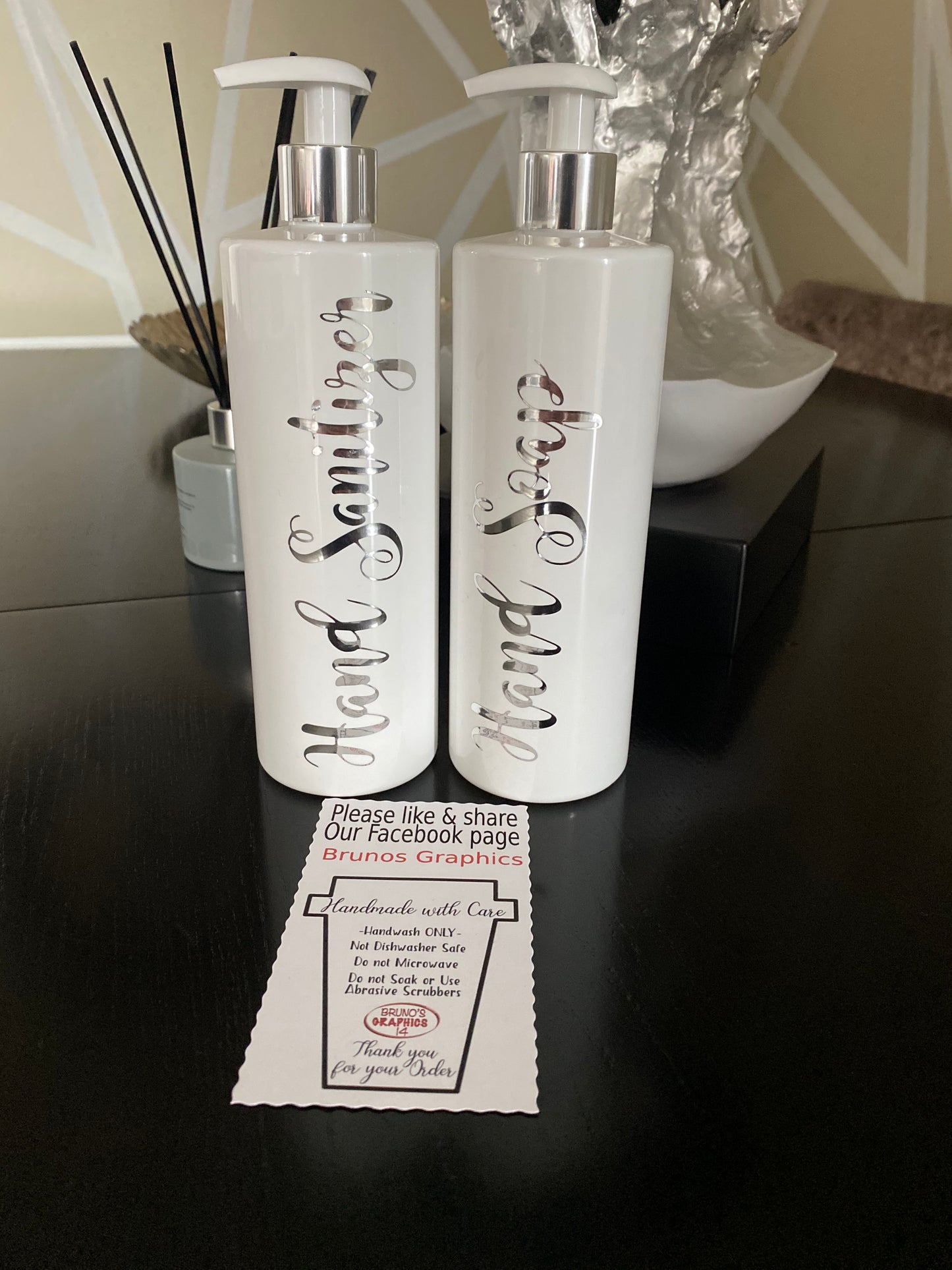 250ml White Pump Bottle with Lotion pump