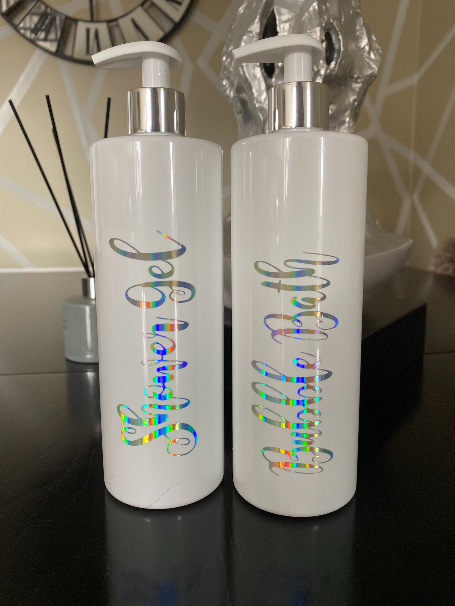 250ml White Pump Bottle with Lotion pump