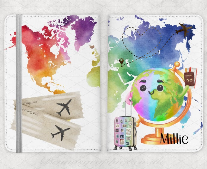 Personalised passport holder, custom, kids passport cover,
