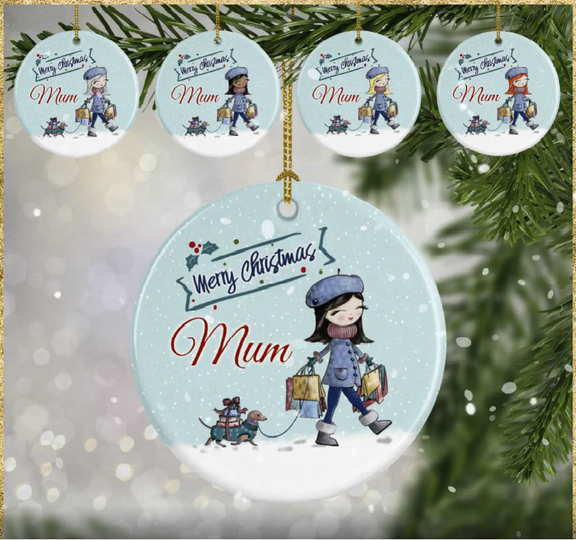Christmas bauble, shopper collection