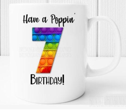 Fidget Cushion, mug, number sensory toys popper