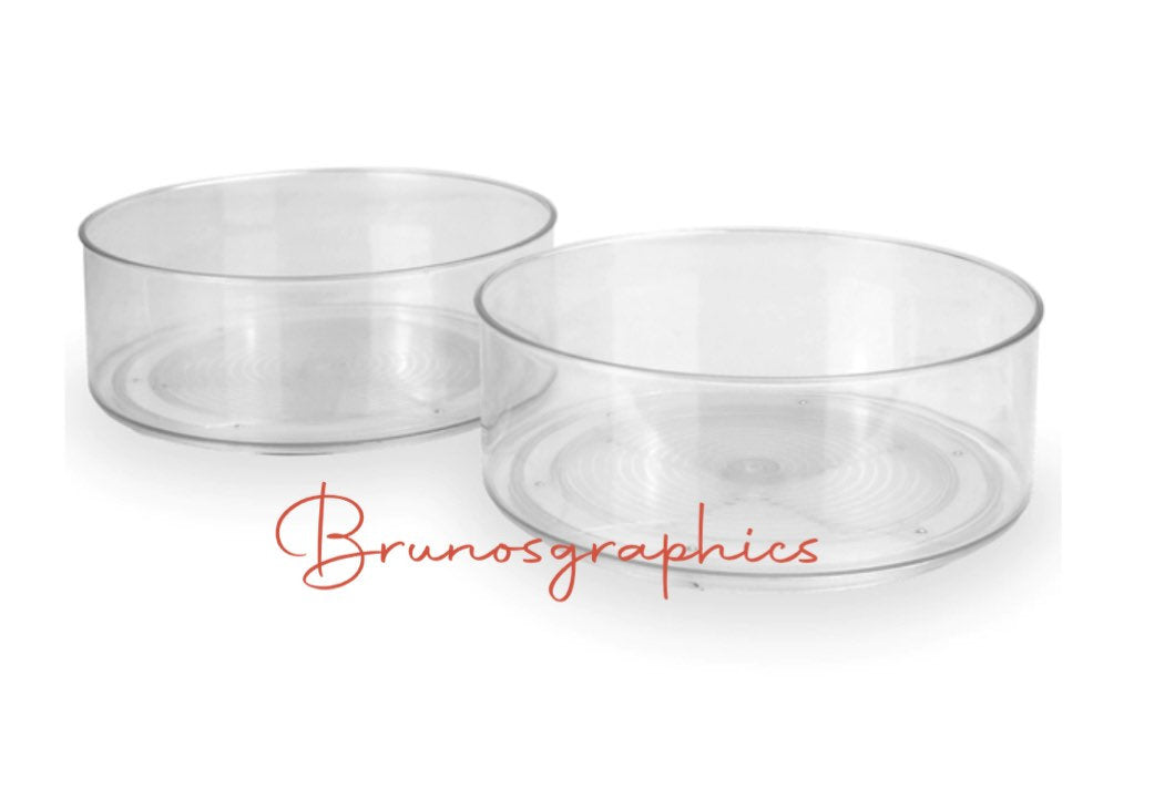 Customised plastic turntable lazy Susan/organiser