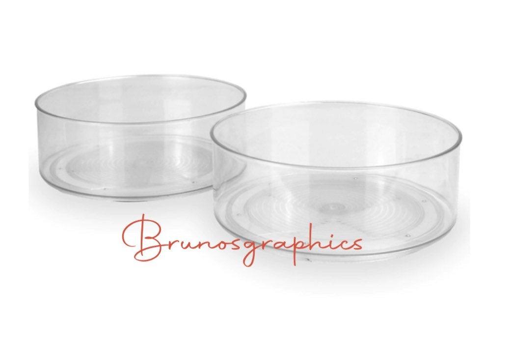 Customised plastic turntable lazy Susan/organiser