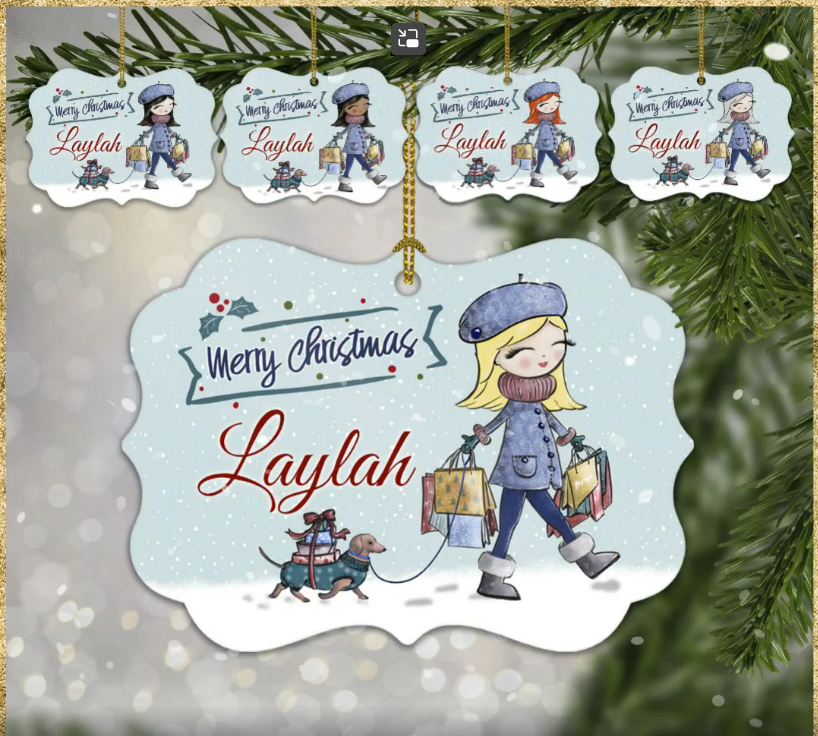 Christmas bauble, shopper collection