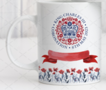 king Charles Official Emblem Mug Design