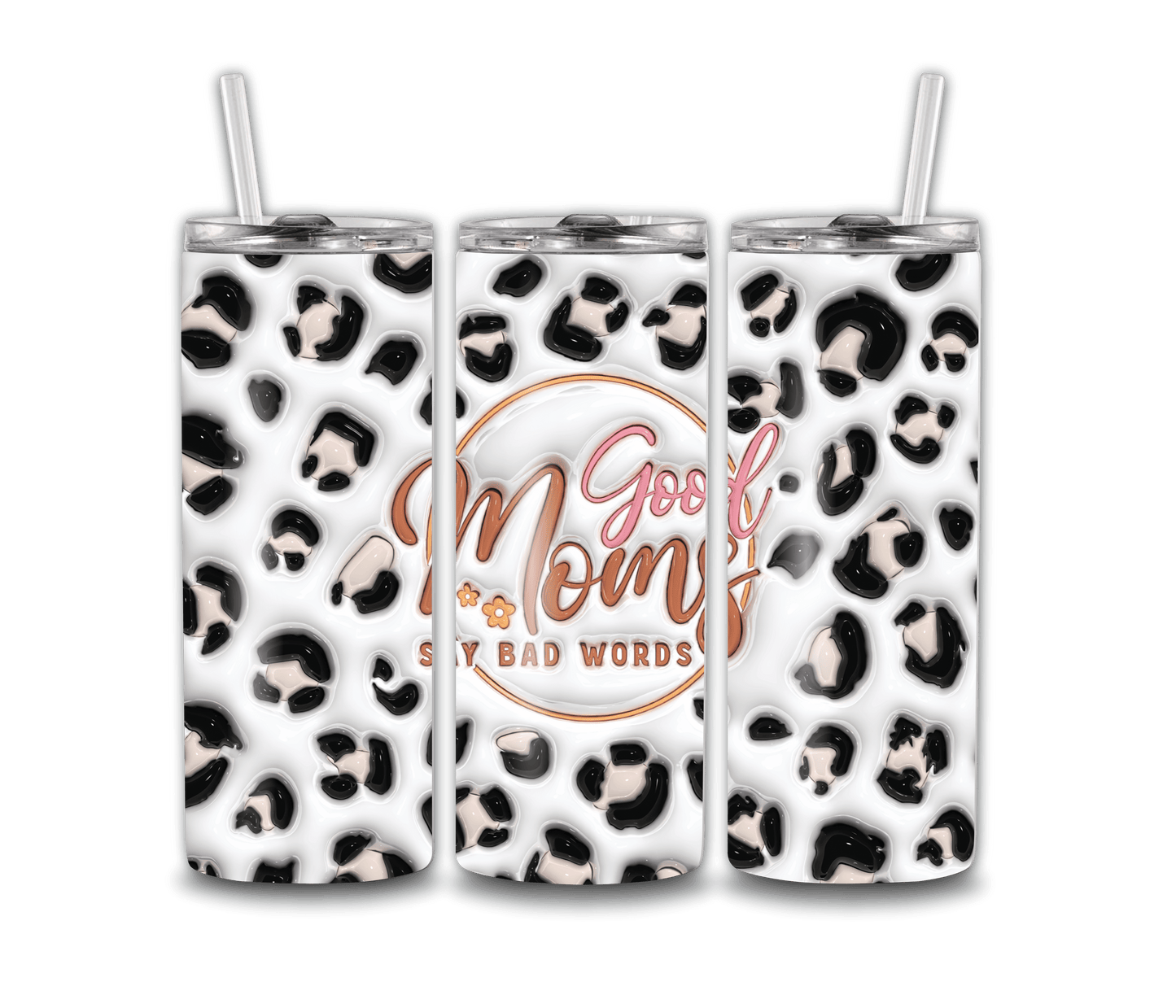 20oz Mom Life Tumbler with Straw