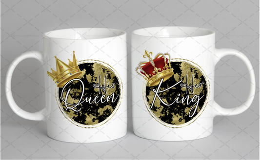King & Queen Mugs, Couples Mugs