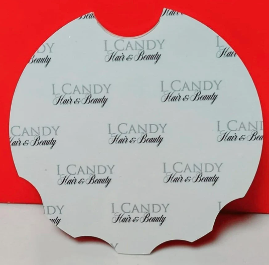 Nailfie Acrylic disk, with Name/logo/nail technician,
