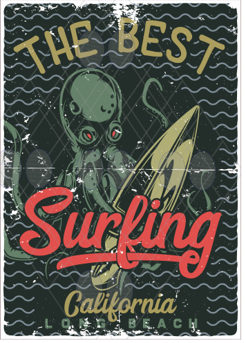 The best surfing aluminium poster